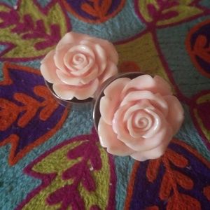 38mm Pink Rose Plugs